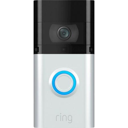 Ring Video Doorbell 3 Plus, Satin Nickel B07WLP395R